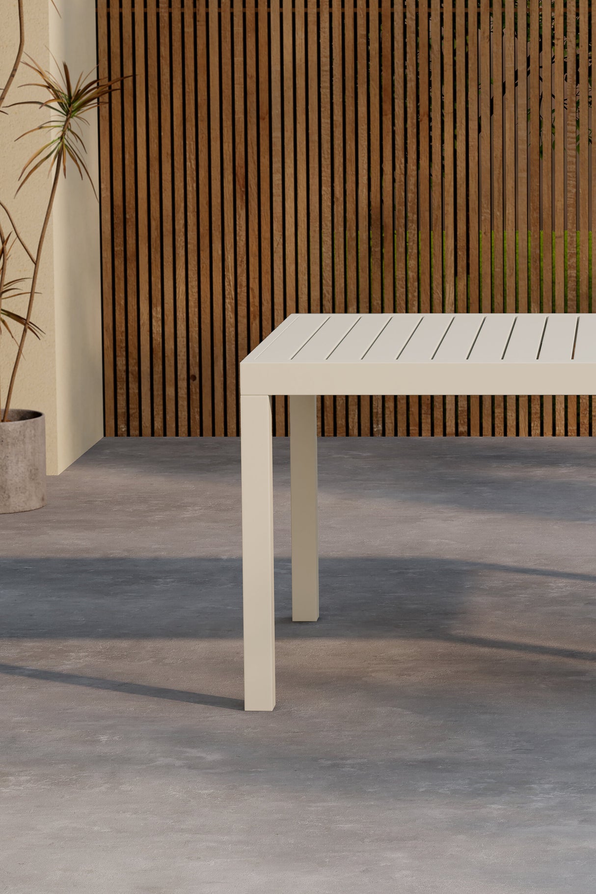 Capo Esstisch Ausziehbar Beige 160/240x100x75 - ZEN ZONE Furniture