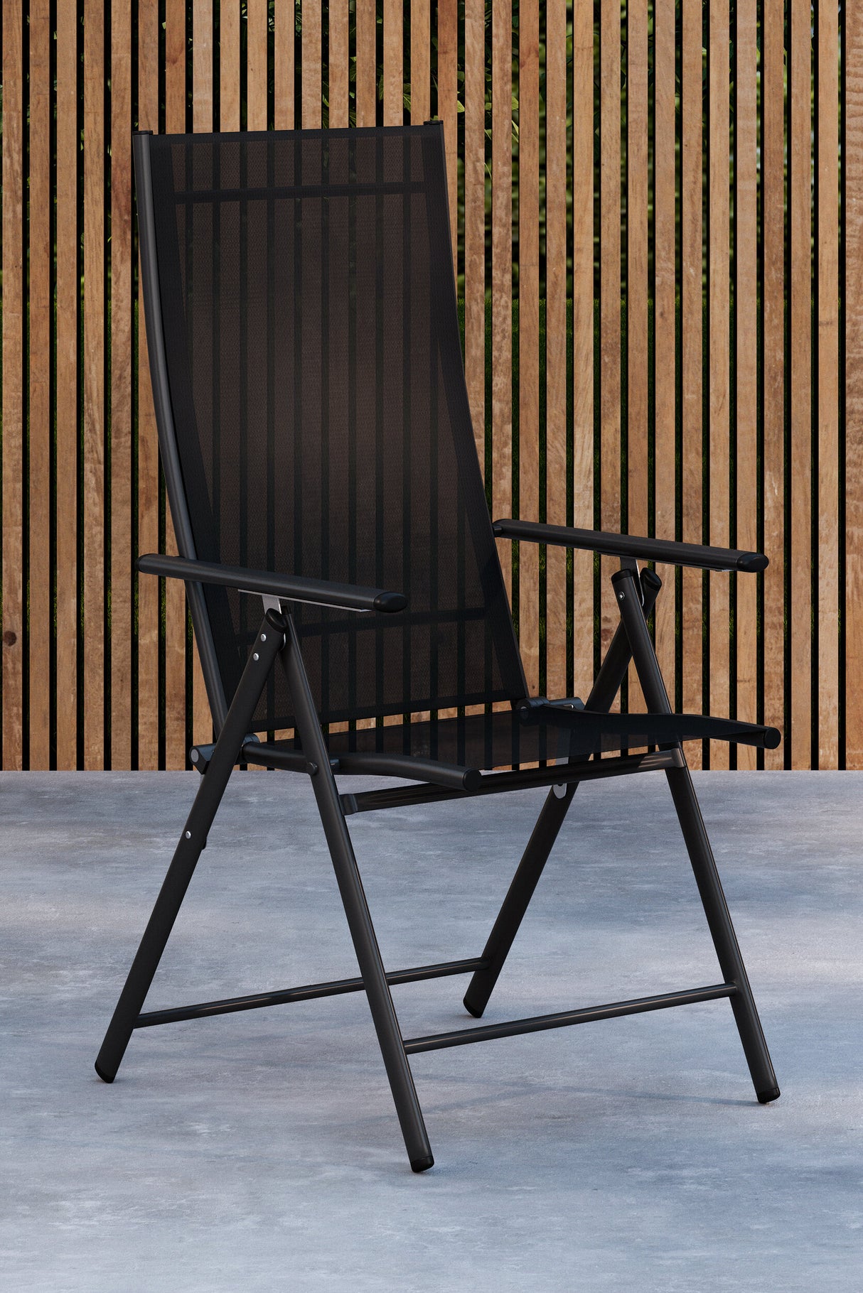 Levanzo Gartenstuhl 2er-Pack Schwarz - ZEN ZONE Furniture