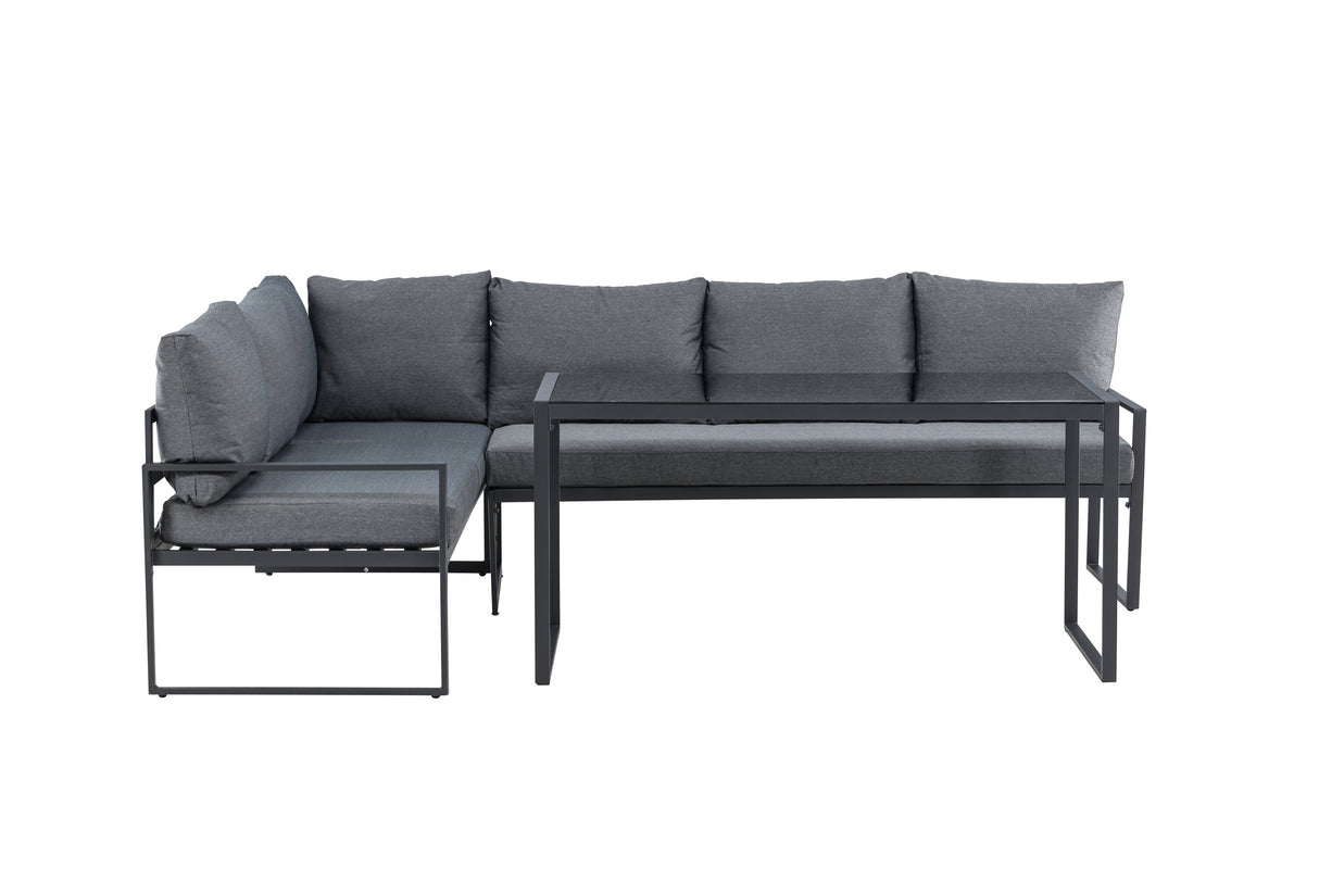 Zingaro Ecksofa-Set Schwarz / Grau - ZEN ZONE Furniture