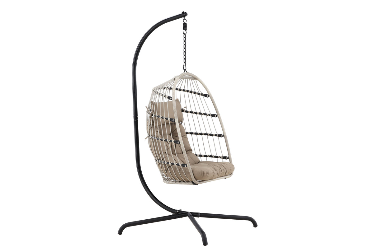 Trezza Hängesessel Schwarz / Grau - ZEN ZONE Furniture