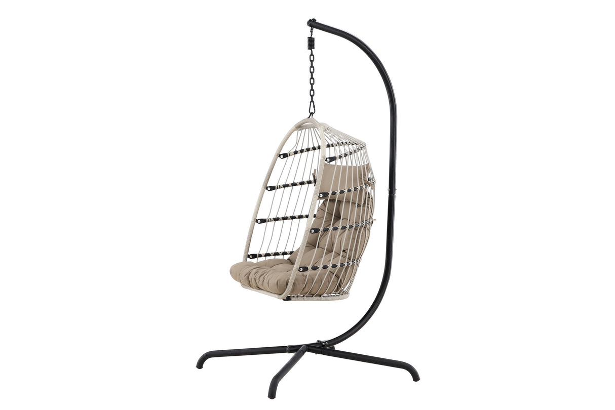 Trezza Hängesessel Schwarz / Grau - ZEN ZONE Furniture