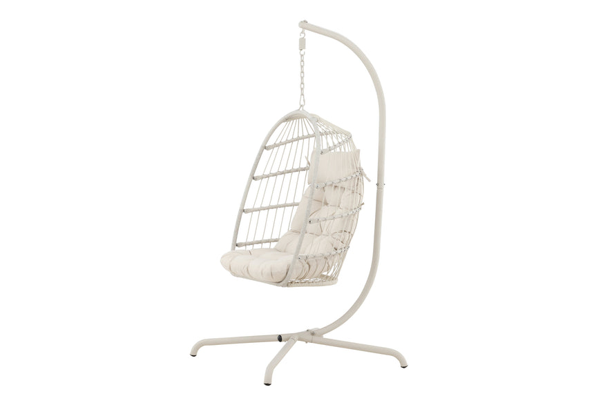 Trezza Hängesessel Beige - ZEN ZONE Furniture