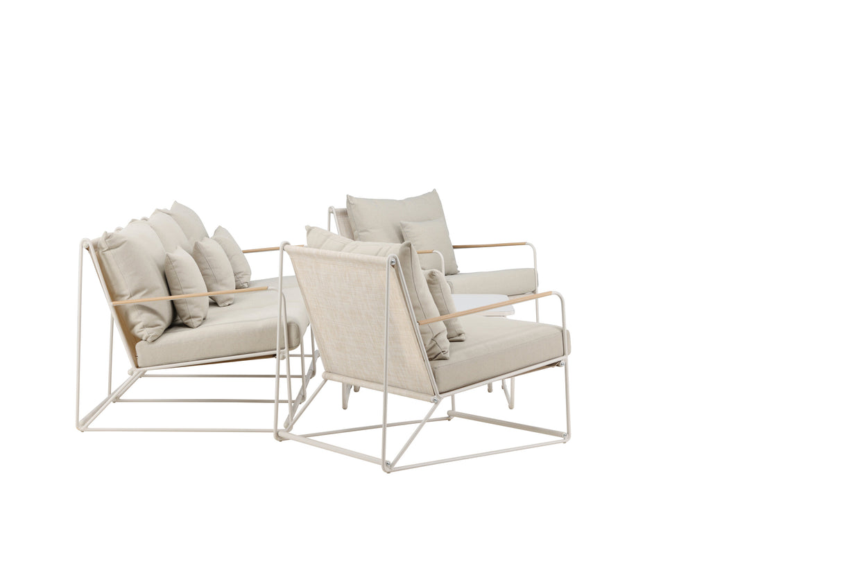 Palazzo Sofa Set Beige / Beige - ZEN ZONE Furniture