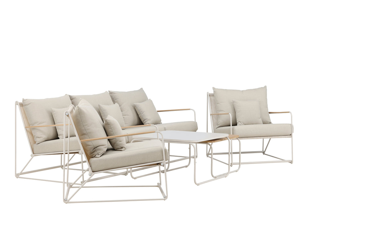 Palazzo Sofa Set Beige / Beige - ZEN ZONE Furniture