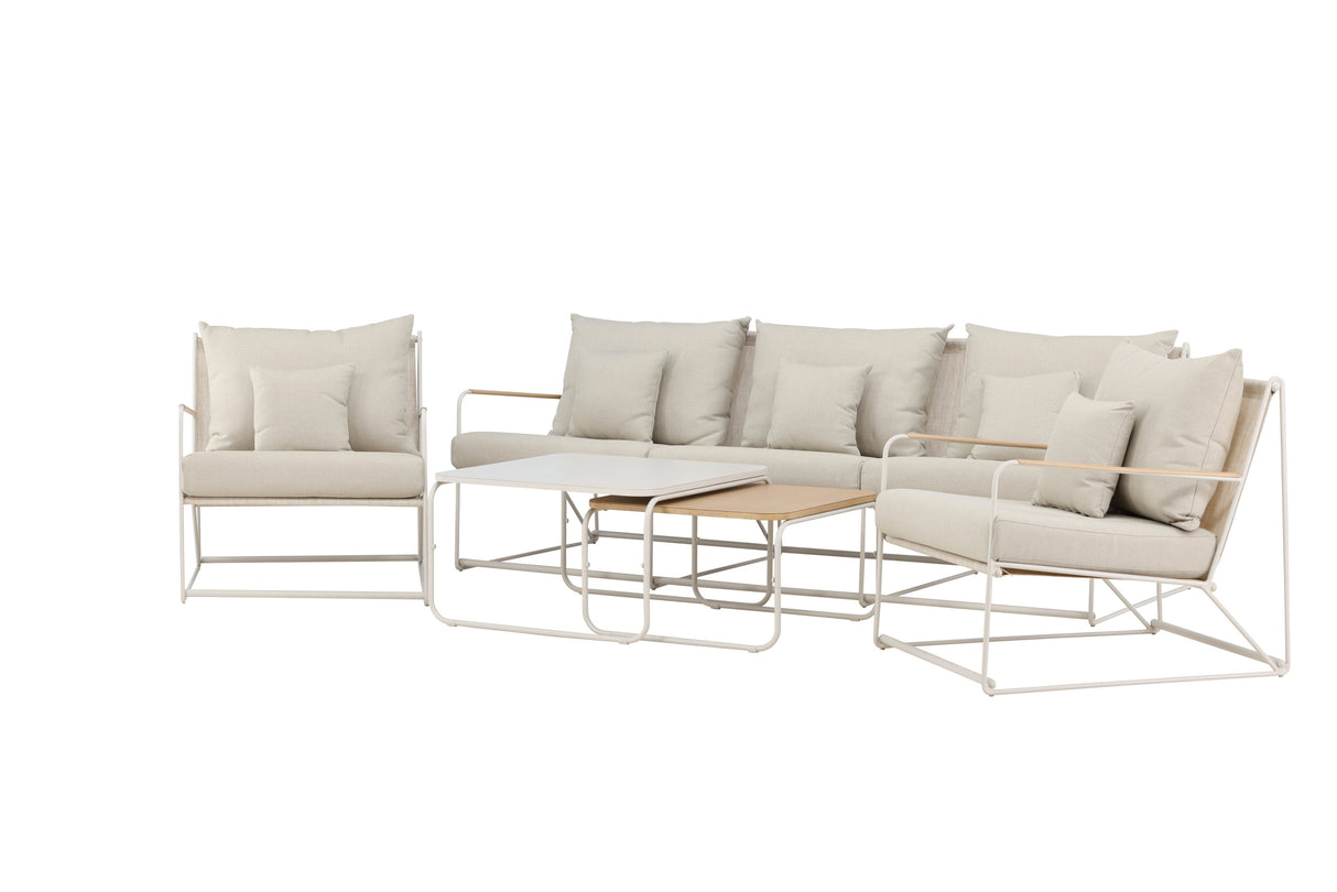 Palazzo Sofa Set Beige / Beige - ZEN ZONE Furniture