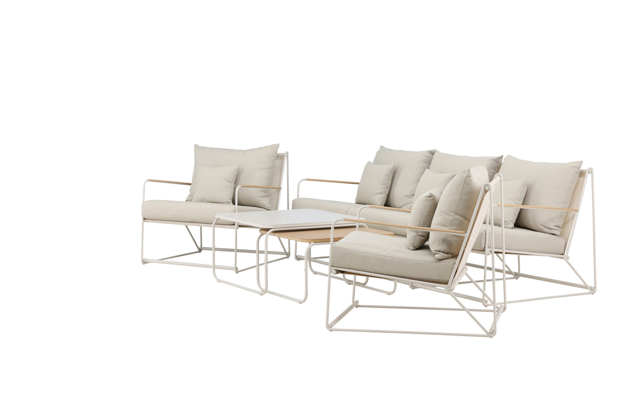 Palazzo Sofa Set Beige / Beige - ZEN ZONE Furniture