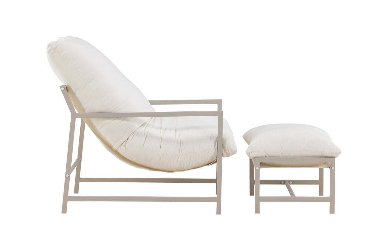 Corso Lounge Chair Beige / Beige - ZEN ZONE Furniture