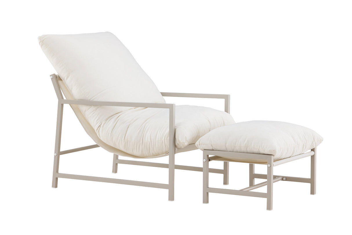 Corso Lounge Chair Beige / Beige - ZEN ZONE Furniture