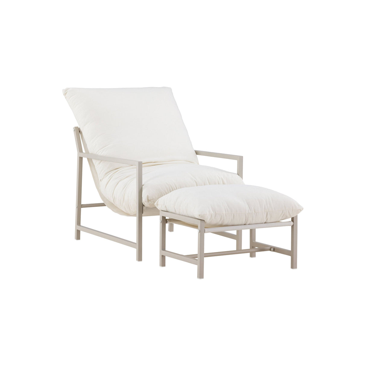 Corso Lounge Chair Beige / Beige - ZEN ZONE Furniture