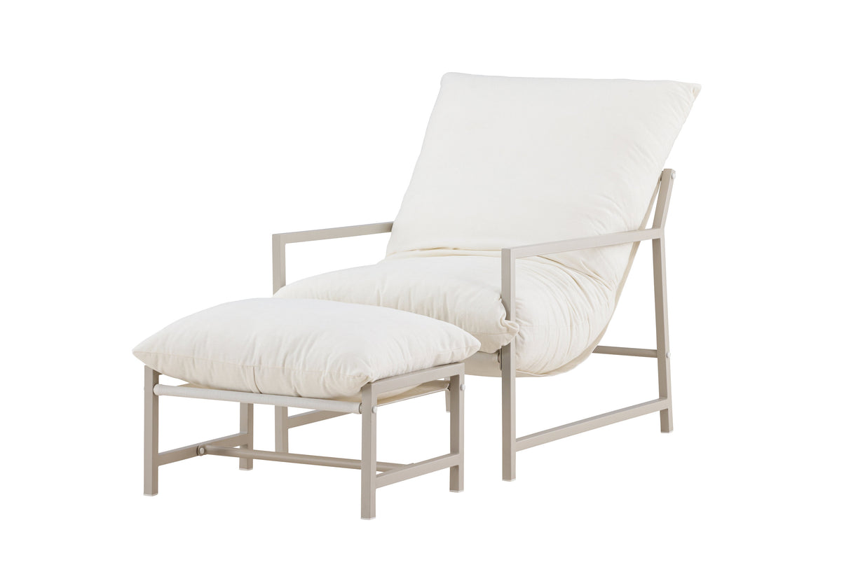 Corso Lounge Chair Beige / Beige - ZEN ZONE Furniture