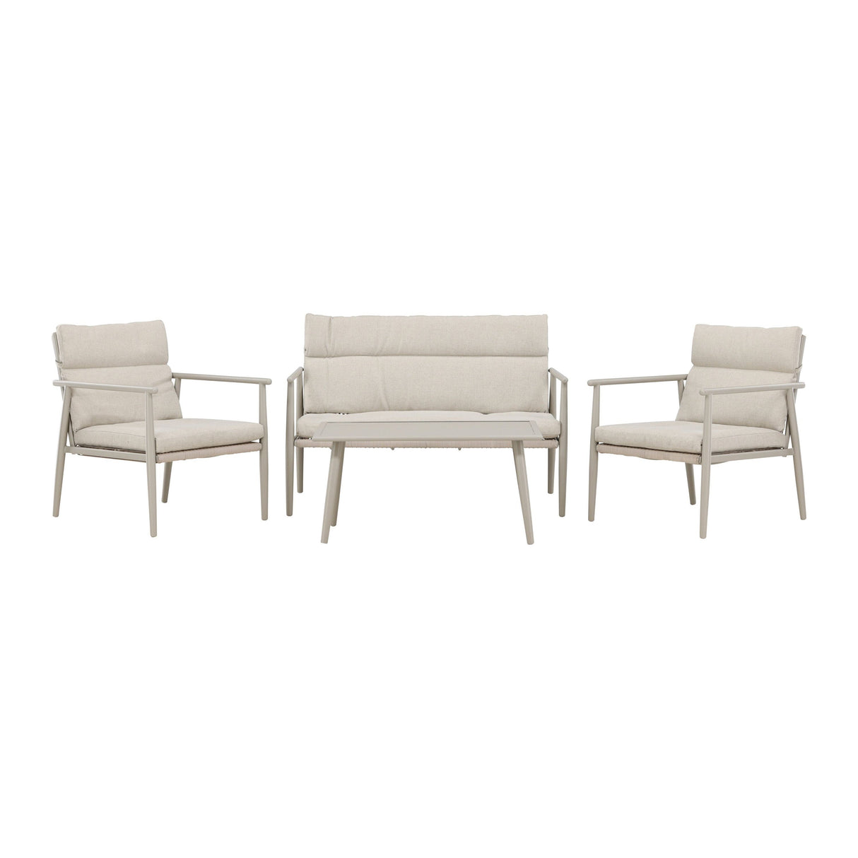 Mazzaro Sofa Set Beige - ZEN ZONE Furniture