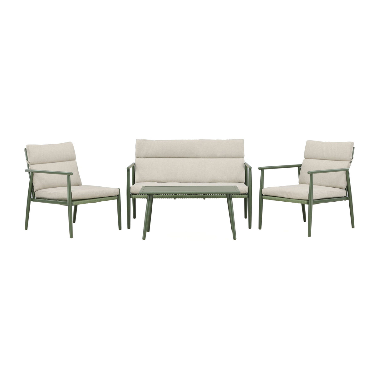 Mazzaro Sofa Set Grün / Beige - ZEN ZONE Furniture