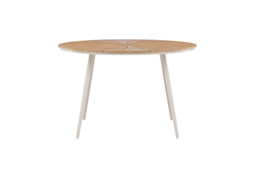 San Vito Esstisch Beige / Holz 120x120 - ZEN ZONE Furniture