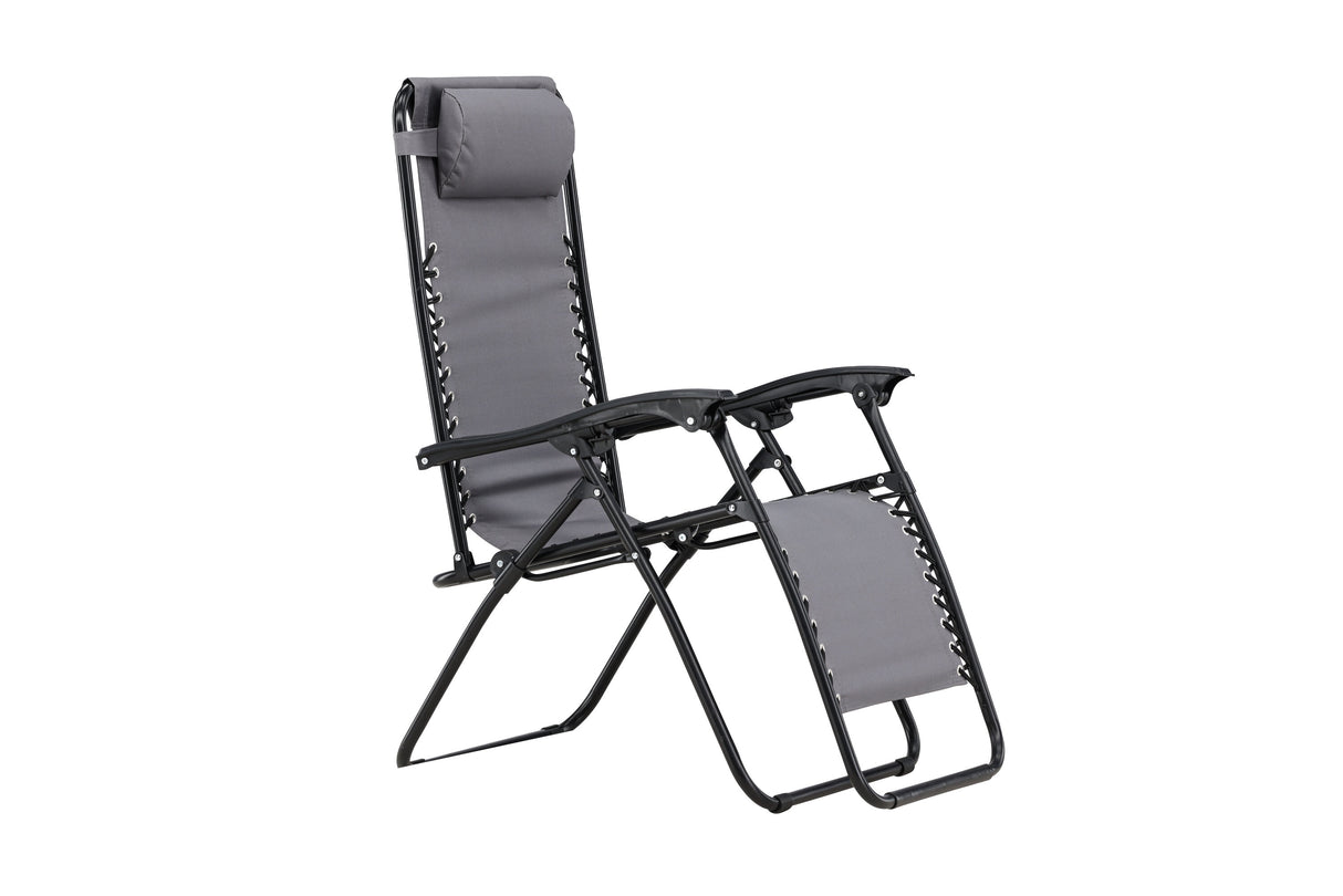 Vulcano Sun Lounge 2er-Pack Grau / Schwarz - ZEN ZONE Furniture