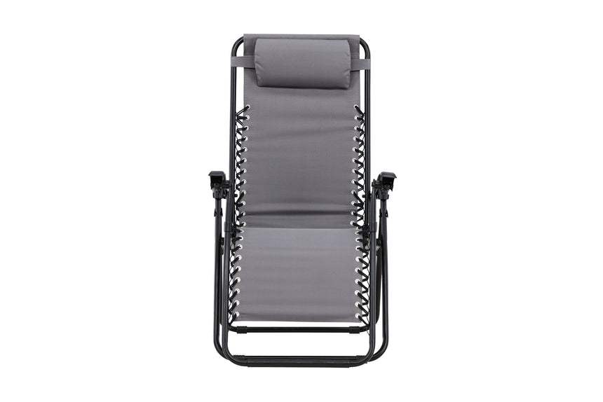 Vulcano Sun Lounge 2er-Pack Grau / Schwarz - ZEN ZONE Furniture