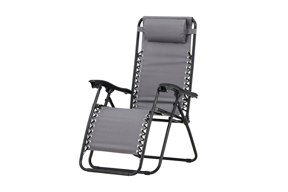 Vulcano Sun Lounge 2er-Pack Grau / Schwarz - ZEN ZONE Furniture