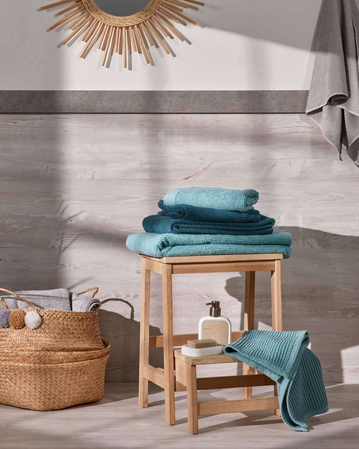 Hocker mit Leiter Nell 40 x 43 cm - ZEN ZONE Furniture