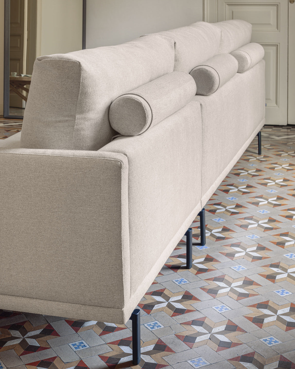 Galene 4-Sitzer Sofa beige mit Chaiselongue rechts 314 cm - ZEN ZONE Furniture