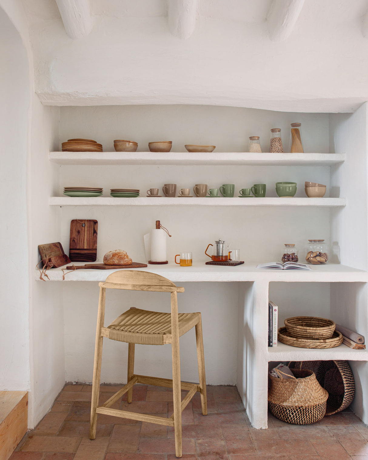 Nina Hocker aus massivem Akazienholz Höhe 62 cm FSC 100% - ZEN ZONE Furniture