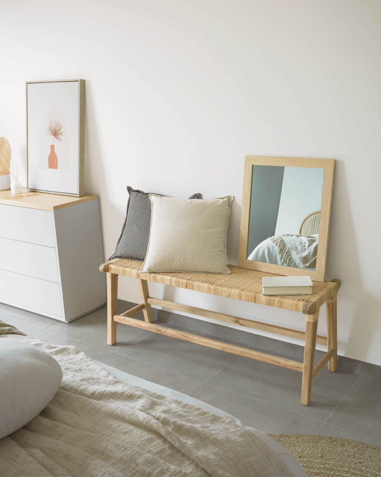 Beida Bank aus massivem Teakholz 120 cm - ZEN ZONE Furniture