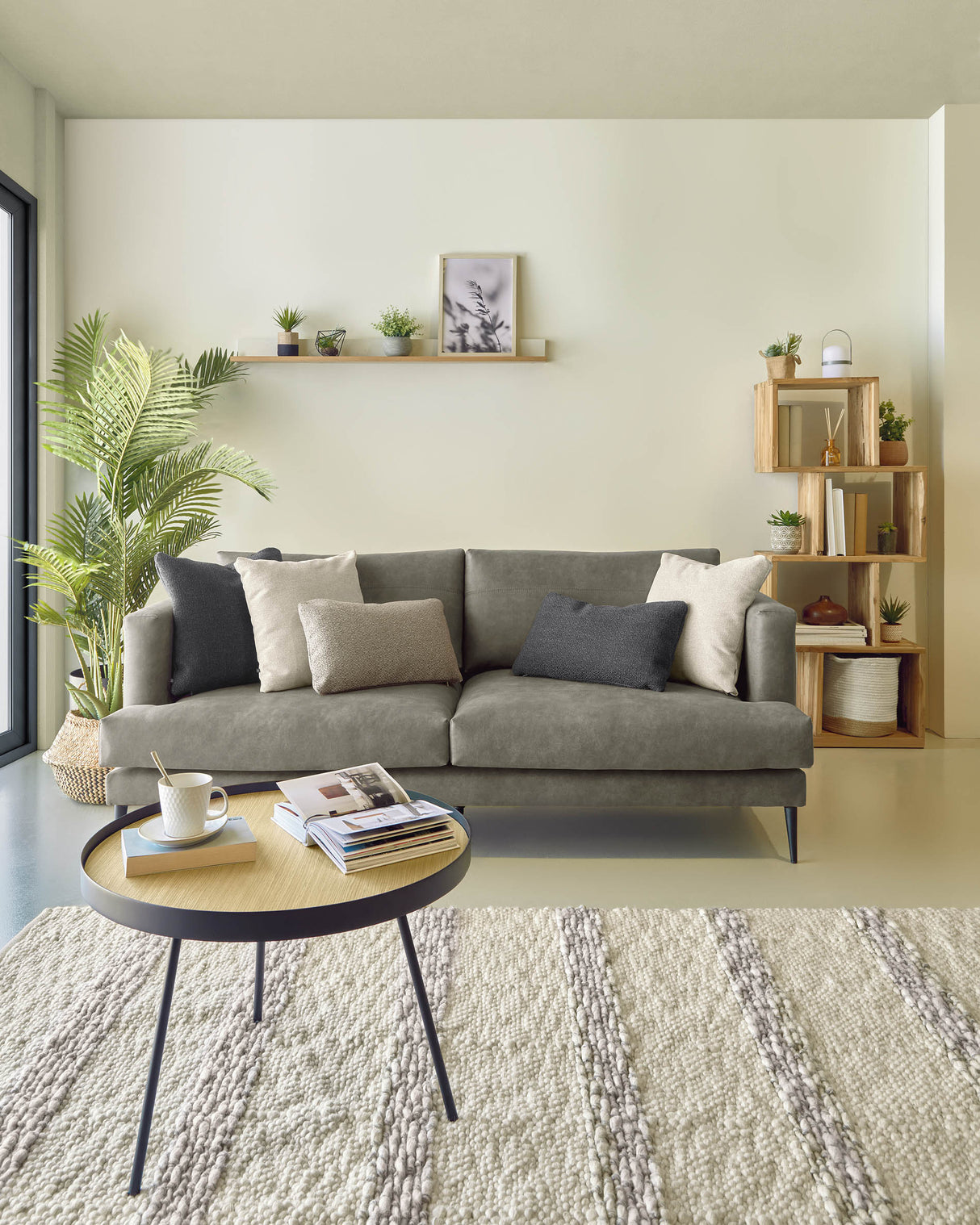 Galene Kissenbezug beige 45 x 45 cm - ZEN ZONE Furniture