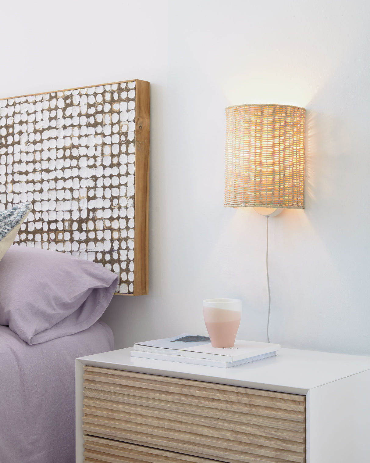 Kimjit Wandleuchte aus Rattan mit natürlichem Finish - ZEN ZONE Furniture