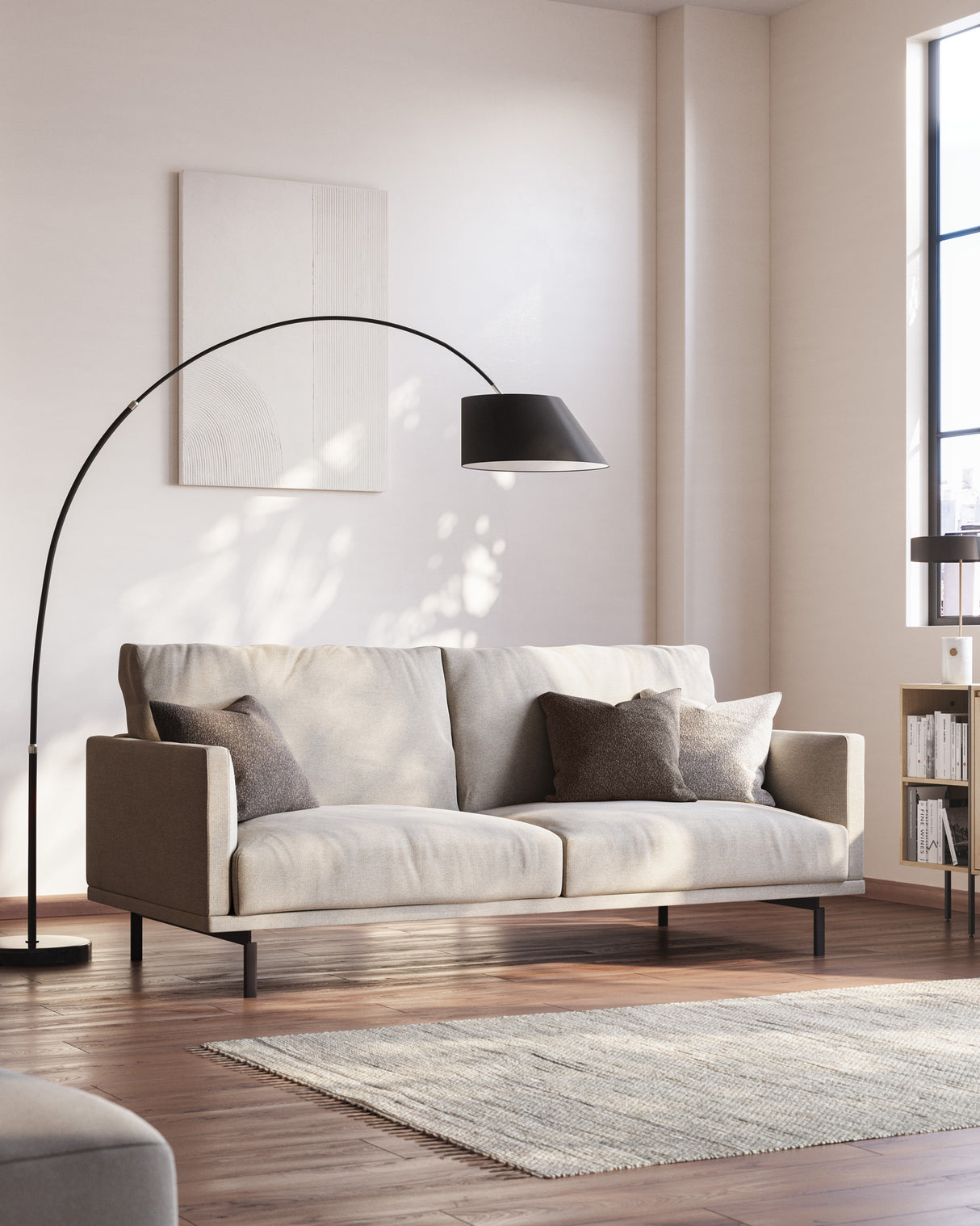 Galene 2-Sitzer Sofa beige 174 cm - ZEN ZONE Furniture