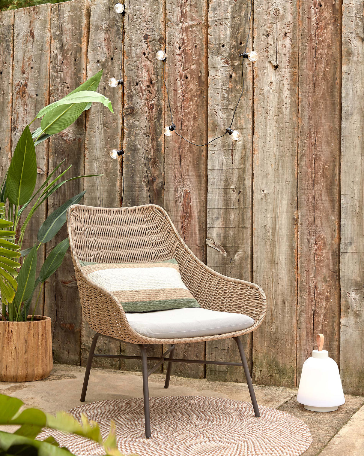 Abeli Seilsessel in Beige - ZEN ZONE Furniture