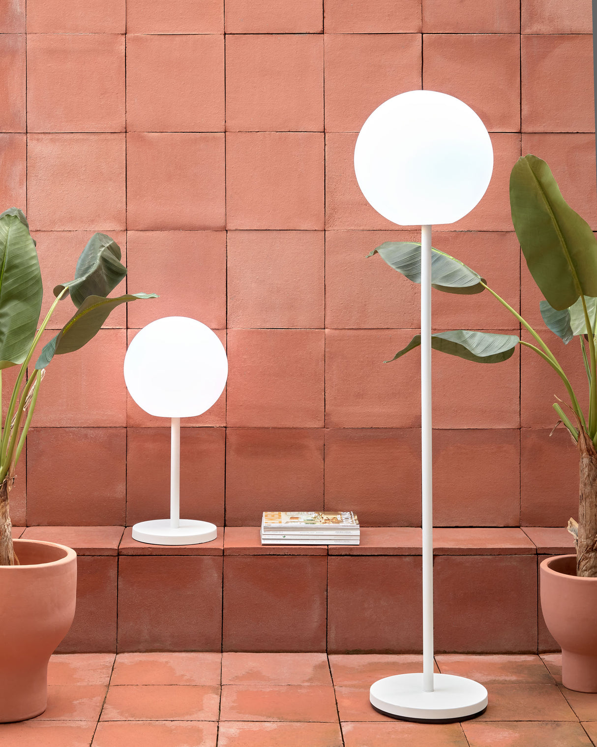 Outdoor Tischlampe Dinesh weißer Stahl - ZEN ZONE Furniture