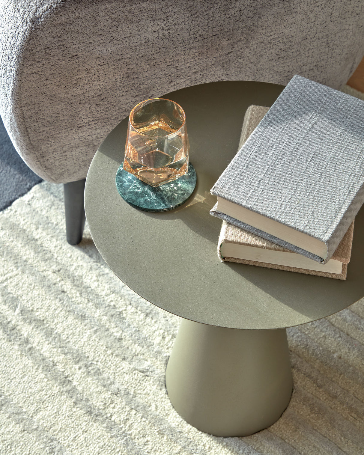 Shirel Beistelltisch Ø 40 cm grün - ZEN ZONE Furniture