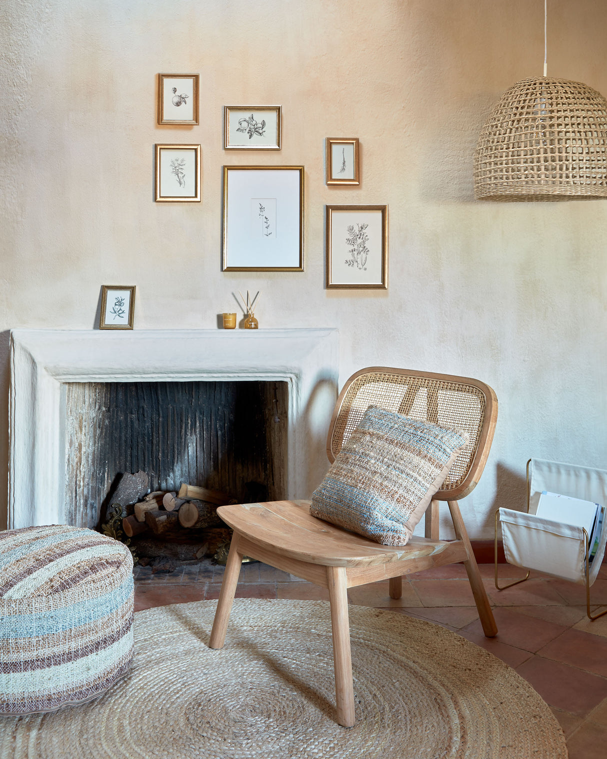 Nadra Sessel aus massivem Teakholz und Rattan - ZEN ZONE Furniture