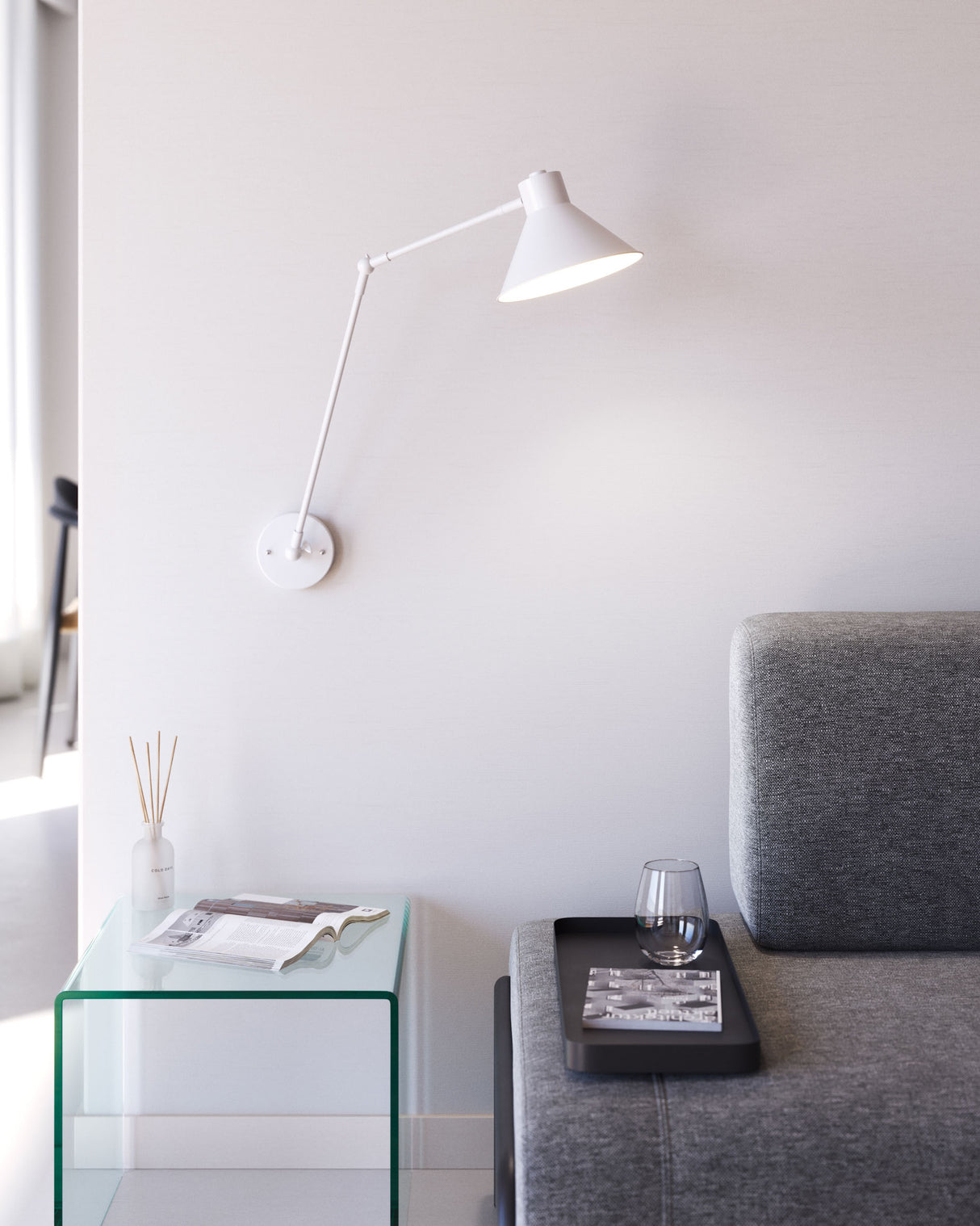 Dione Wandleuchte, weiss - ZEN ZONE Furniture