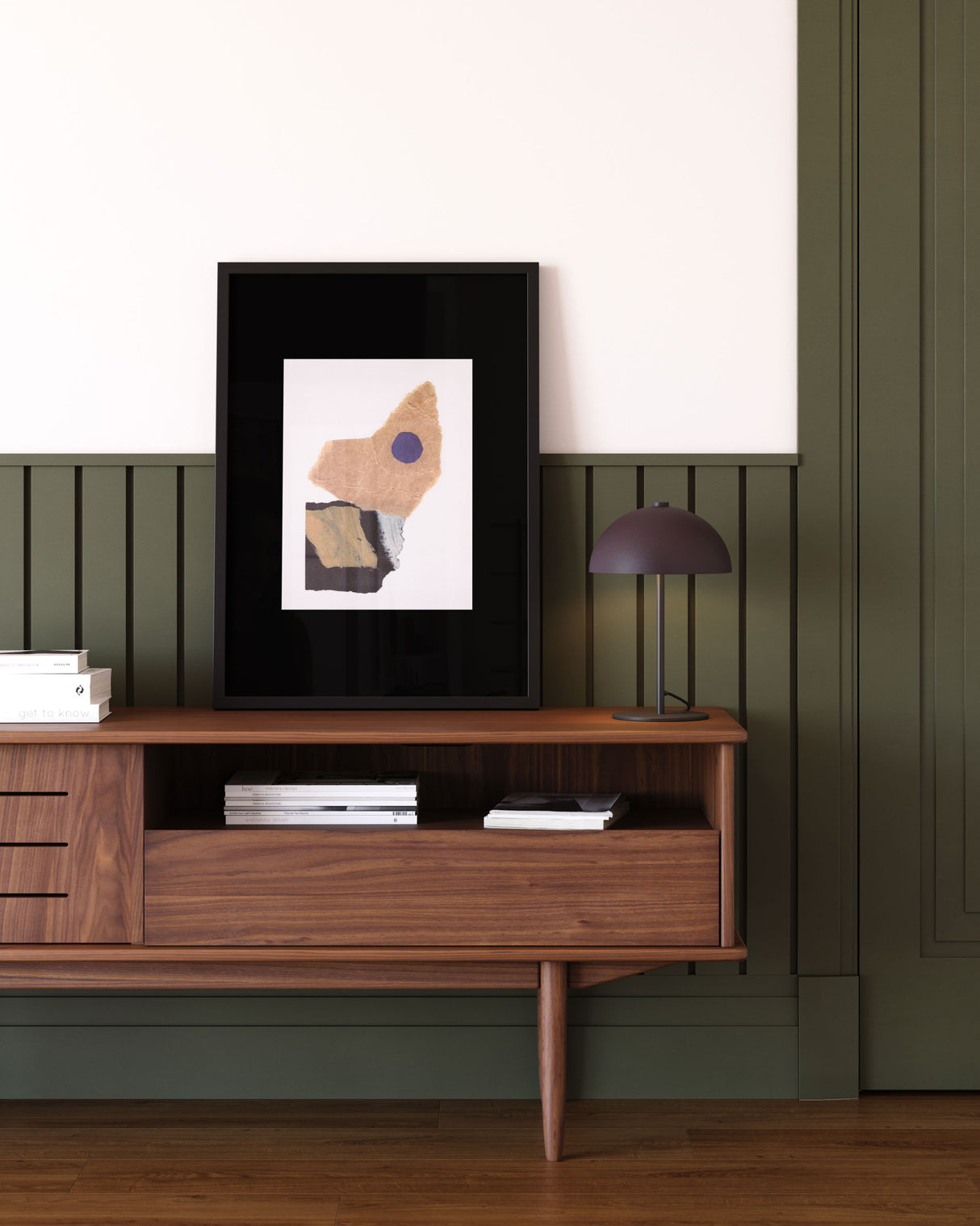 Aleyla Tischlampe aus Metall mit kastanienbraun Oberfläche - ZEN ZONE Furniture