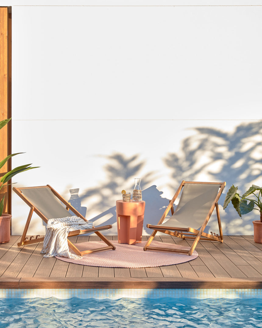 Vilena runder Outdoor Beistelltisch aus Terrakotta Ø 33 cm - ZEN ZONE Furniture