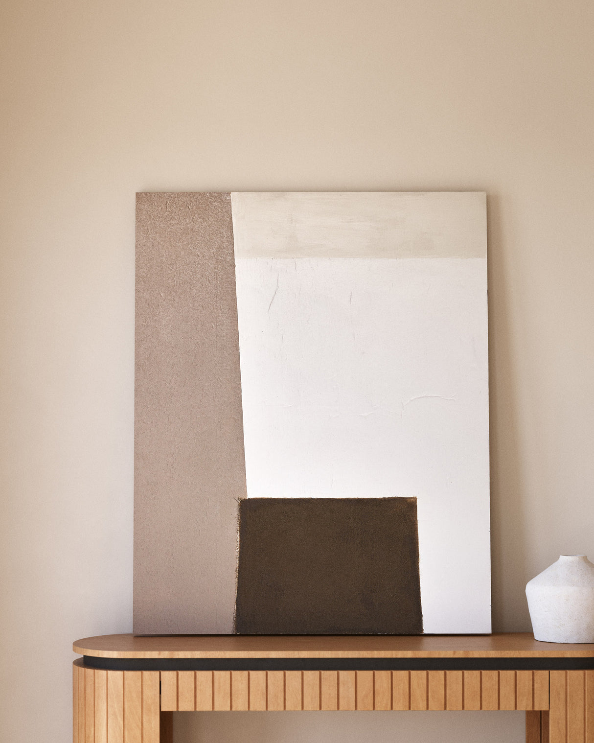 Licia Konsolentisch 1 Schublade aus massivem Mangoholz 120 x 90 cm - ZEN ZONE Furniture