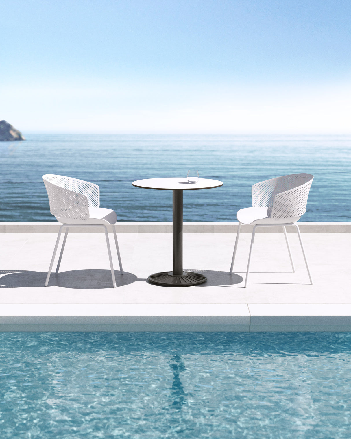 Yeray Stuhl 100% outdoor weiß - ZEN ZONE Furniture