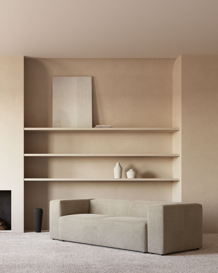 Blok 3-Sitzer Sofa beige 240 cm - ZEN ZONE Furniture