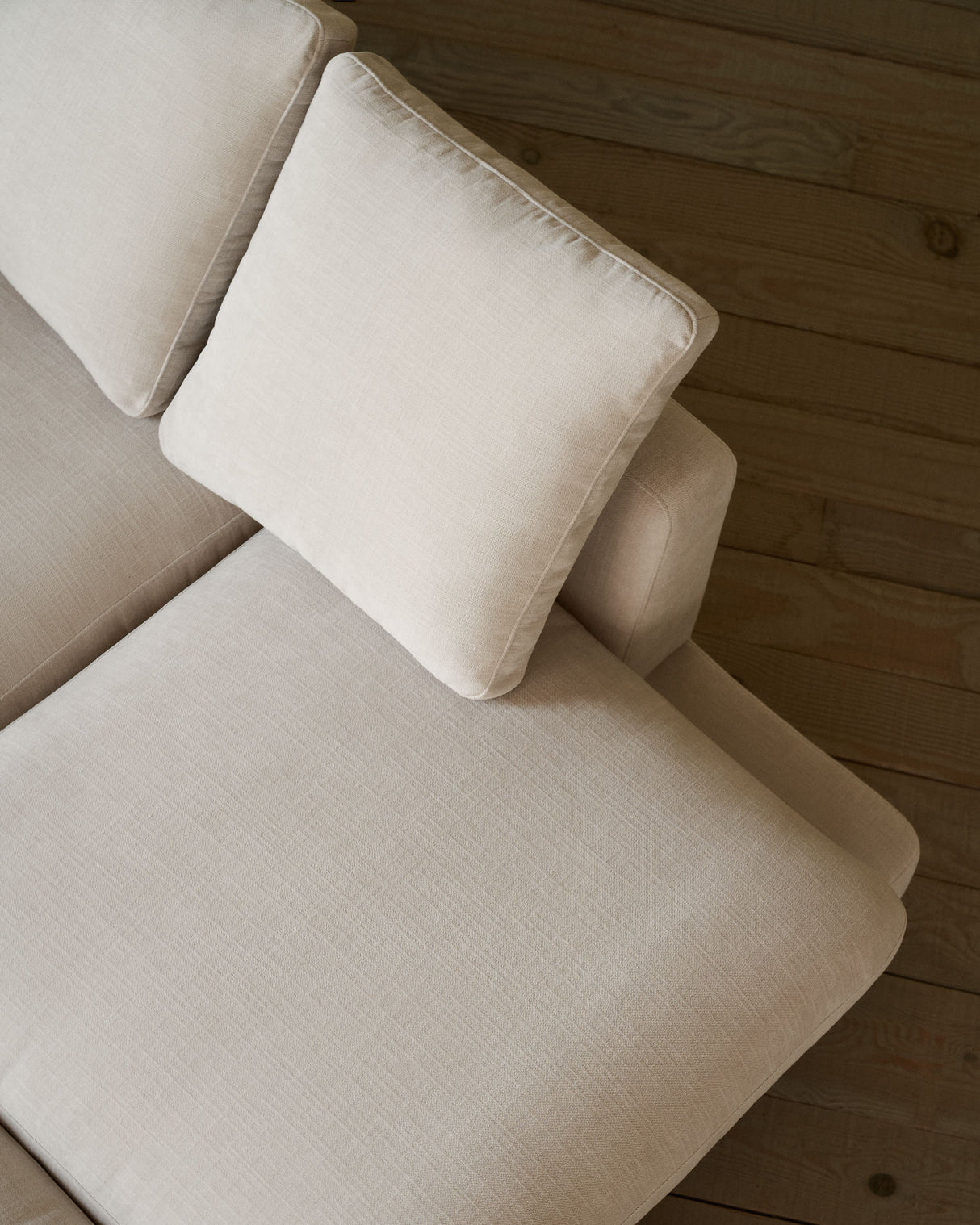 Gala 4-Sitzer-Sofa mit Chaiselongue rechts beige 300 cm - ZEN ZONE Furniture