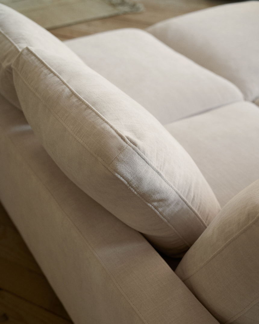 Gala 3-Sitzer Sofa mit doppelter Chaiselongue beige 210 cm - ZEN ZONE Furniture