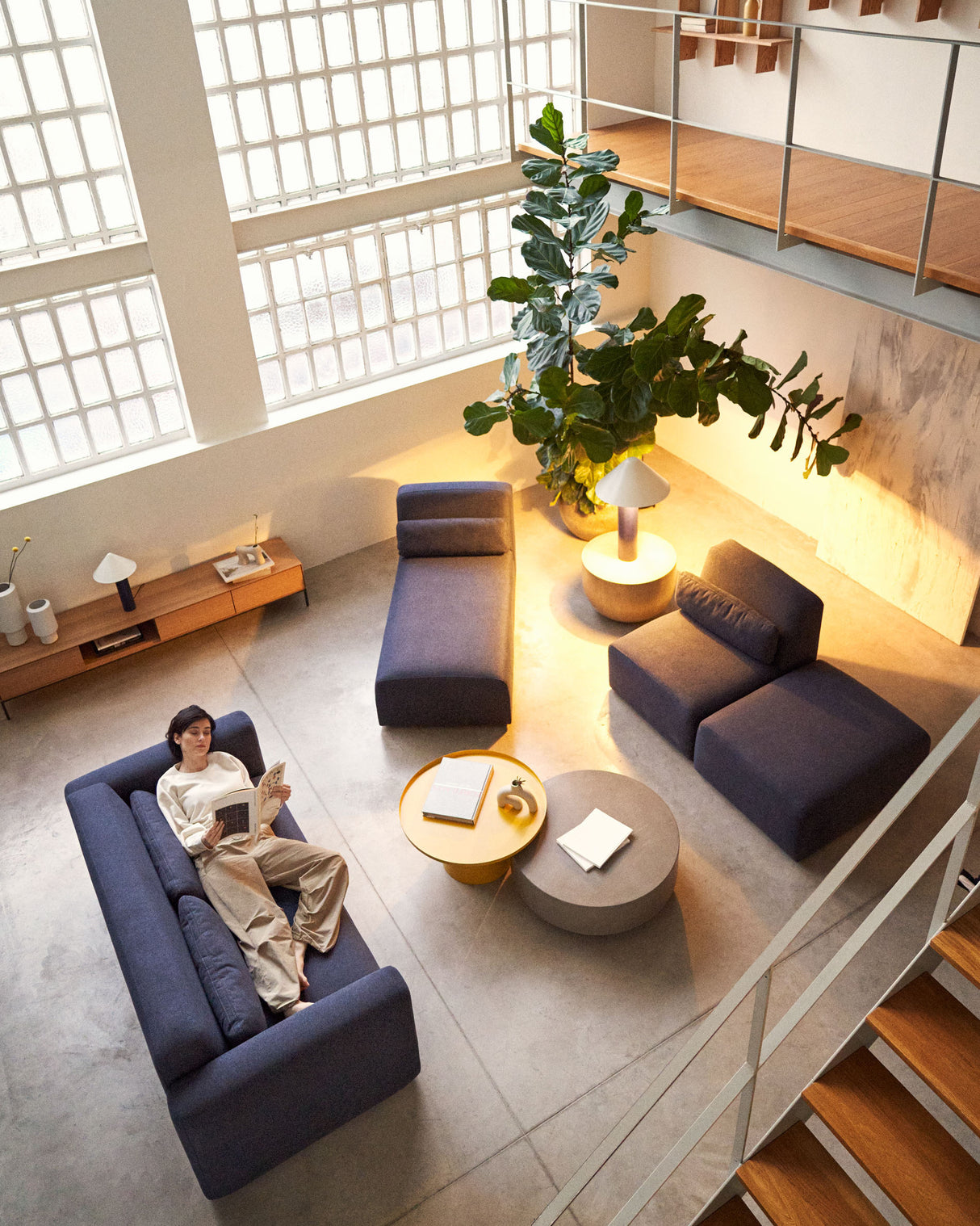 Neom Chaiselongue Modul in Blau 152 x 75 cm - ZEN ZONE Furniture