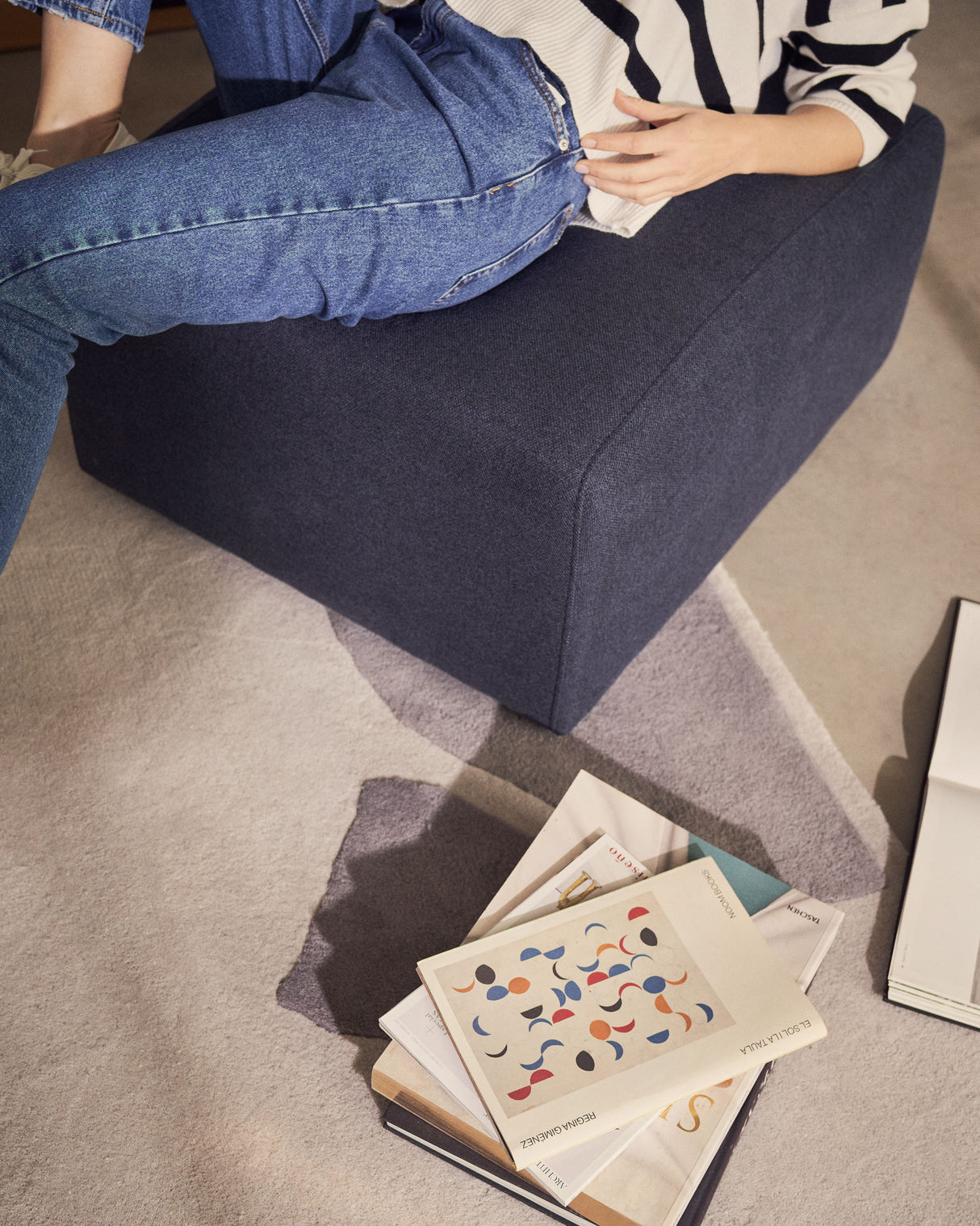 Neom Poufmodul in Blau 75 x 64 cm - ZEN ZONE Furniture