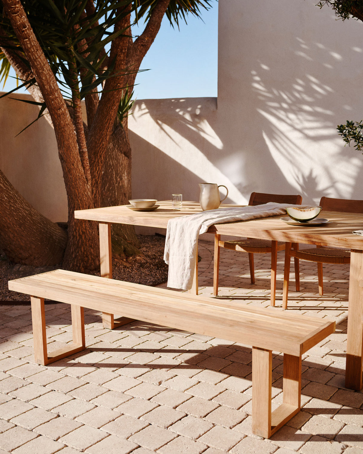 Canadell Bank 100% outdoor aus massivem recyceltem Teakholz 210 cm - ZEN ZONE Furniture
