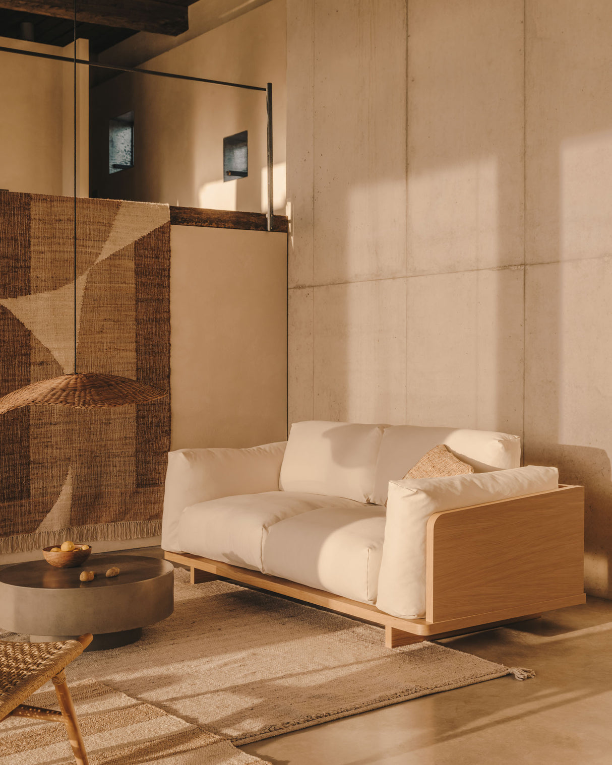 Oaq 3-Sitzer-Sofa beige 225 cm - ZEN ZONE Furniture