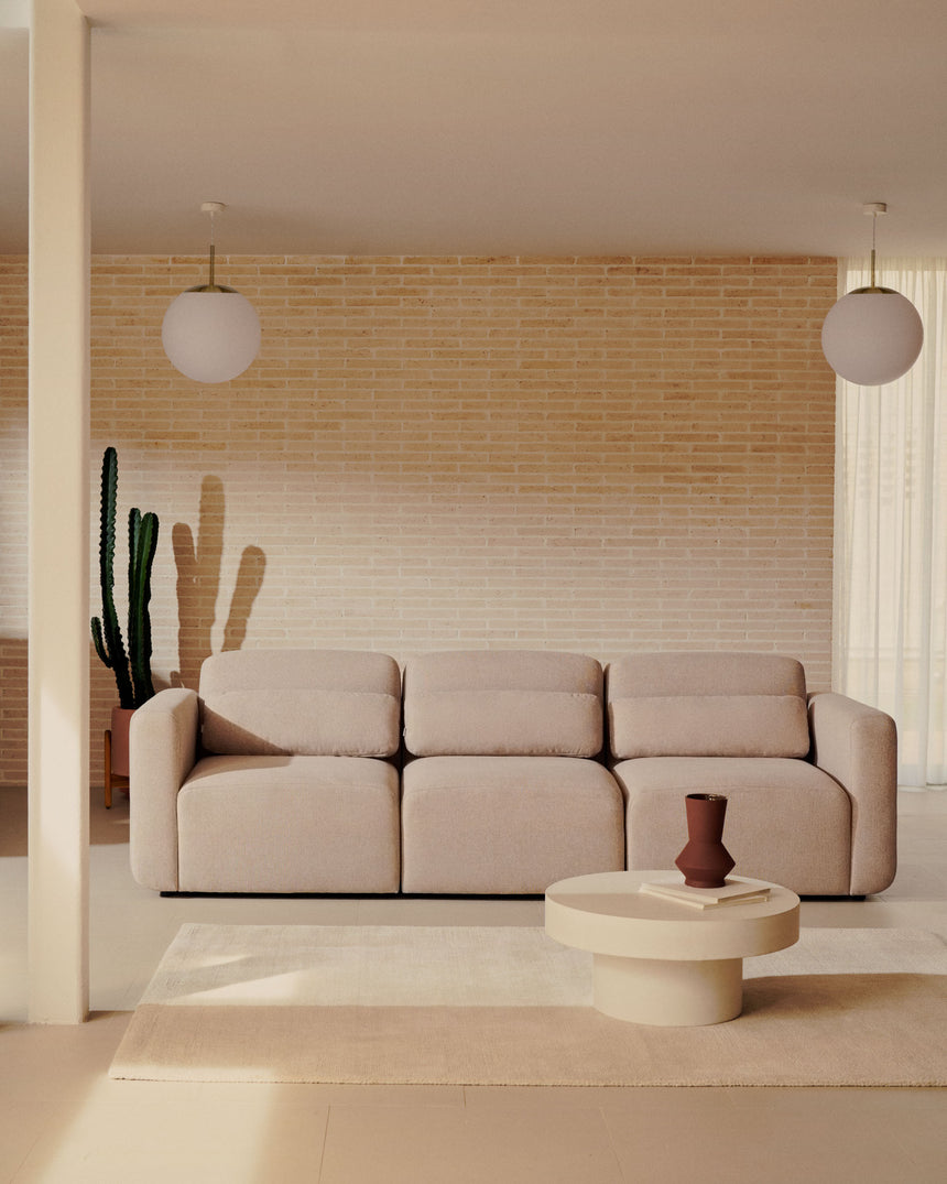 Neom modulares 3-Sitzer-Sofa in Beige 263 cm - ZEN ZONE Furniture