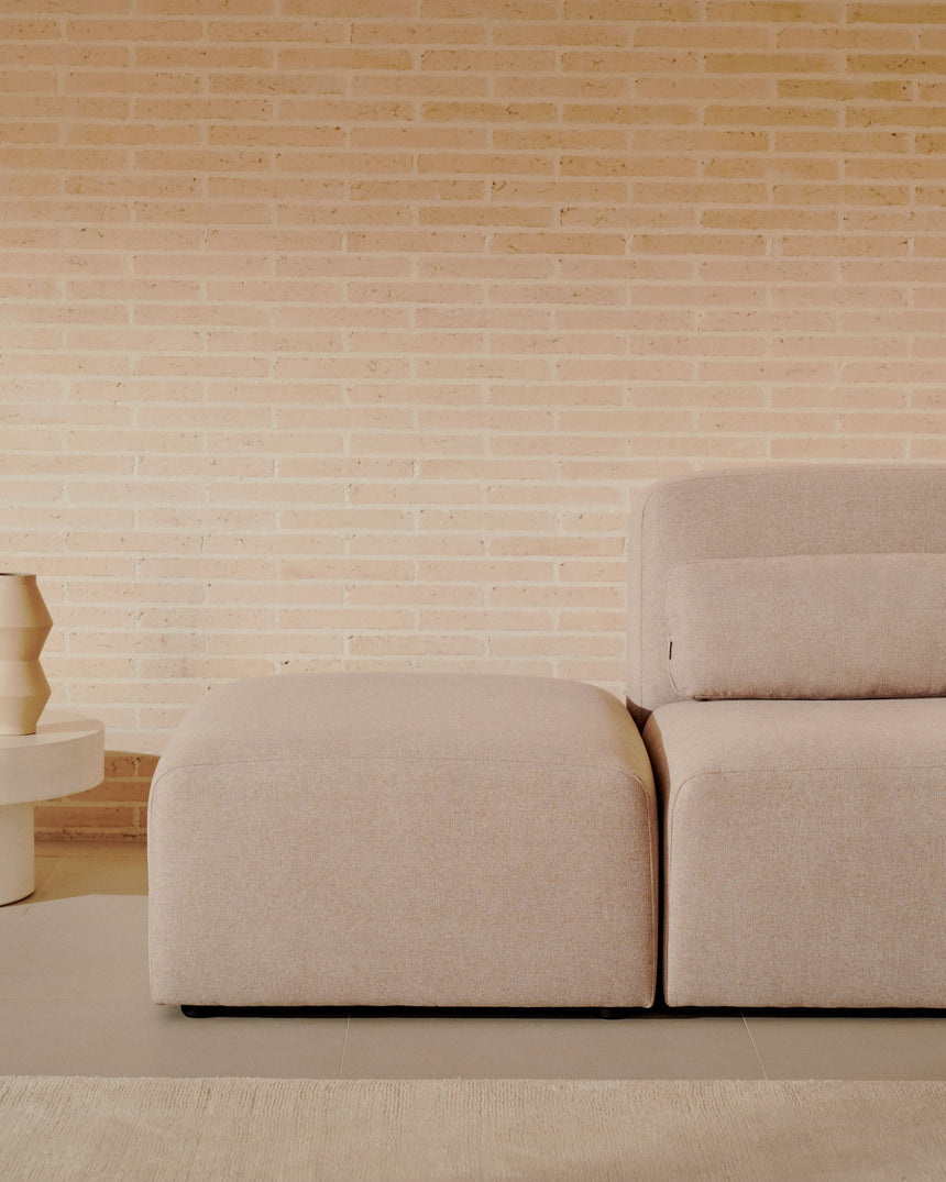 Neom Pouf Randmodul in Beige 75 x 89 cm - ZEN ZONE Furniture