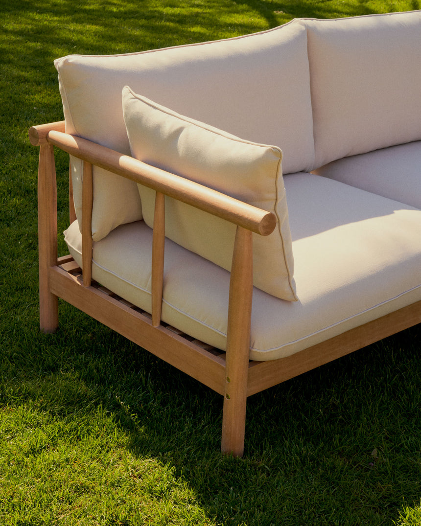 Sacova 2-Sitzer-Sofa aus massivem Eukalyptusholz 195 cm 100% FSC - ZEN ZONE Furniture