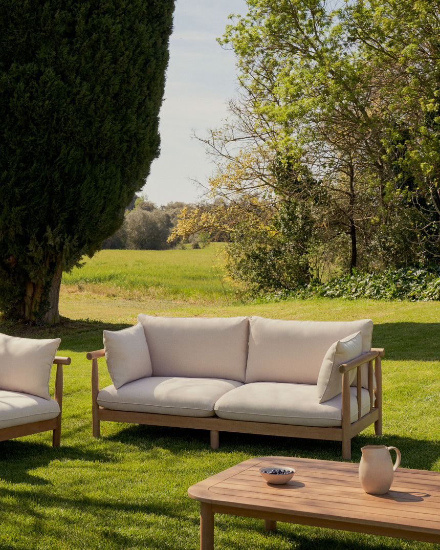 Sacova 2-Sitzer-Sofa aus massivem Eukalyptusholz 195 cm 100% FSC - ZEN ZONE Furniture