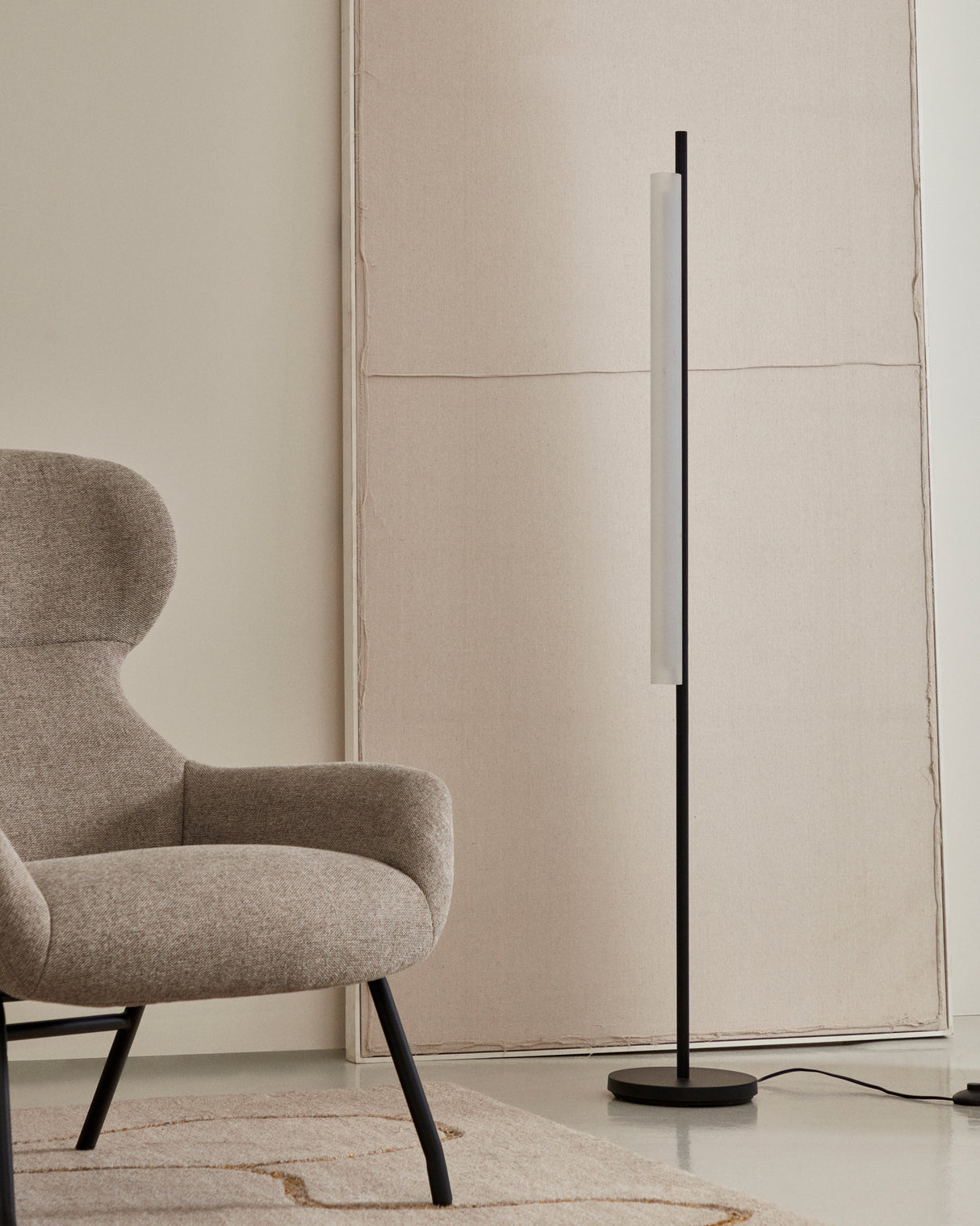 Stehlampe Vauxall aus Metall und Mattglas - ZEN ZONE Furniture