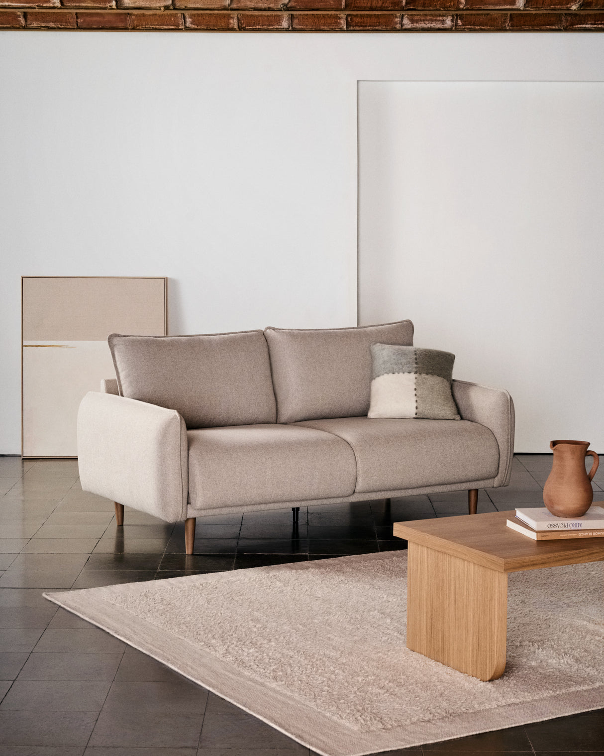 Carlota 2-Sitzer-Sofa beige 184 cm - ZEN ZONE Furniture