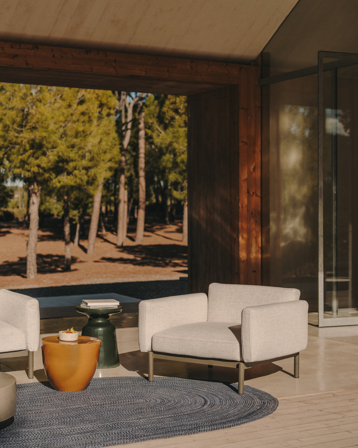 Modularer Outdoor-Sessel Sorells aus Aluminium in grüner Ausführung - ZEN ZONE Furniture